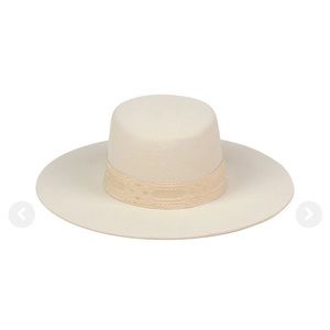 Lack Of Color Cream Wide-Brim Hat